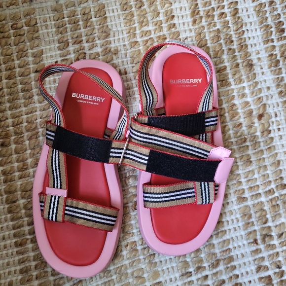 Burberry Cloth Sporty Sandals - Picture 5 of 6